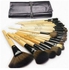24-Piece Makeup Brush Cosmetic Kit With Case Bag