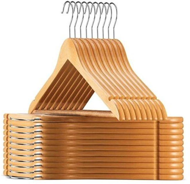 High Quality Set Of 20 Wooden Hangers