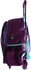 School Trolley Bagpack For Girls - Frozen, 16 Inch, Purple/Blue, FSFM1008