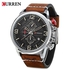 Curren 8278 Men Leather Wristwatch - Brown