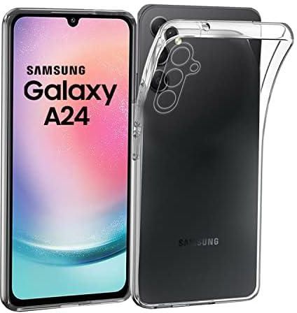 Phone Case For Samsung A24 / Galaxy A24 [Silicone Case] [Slim Gel Case] [TPU Bumper] [Ultra Thin Soft Cover] [Shockproof Protective Back] Samsung Galaxy A24 Case (Crystal Clear Transparent)