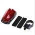 5 LED 2 Lasers Bike Red Flash Tail Rear Light Lamp Bicycle Safety Caution Accessories H9268