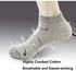 NC Men's and Women's Middle Cut Combed Cotton Casual Socks (3 Pairs, White, Free Size)