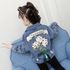 Embroidery Flower Toddler Girls Jeans Coats Tassel Blue Color Kids Girl Outerwear Denim Jackets Clothes Children Wear