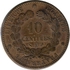 France in 1897 the current coin of 10 centimes bronze Portrait of Ceres