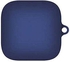 غطاء حماية من السيليكون الناعم المقاوم للصدمات مع حلقة معدنية لهاتف اوبو اينكو W51 - ازرق
