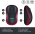 Logitech M185 - Wireless Mouse - Red/Black
