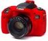 Easy Cover 760D غطاء سيليكون واقي للكاميرا الكانون لون احمر من ايزي كوفر لنوع كاميرا