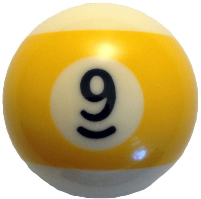 No. 9 Billiard Pool Table Standard Replacement Ball 2 ¼” - 57.2 mm