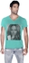 Creo Beyonce Celebrity Hush V Neck T-Shirt for Men - M, Green