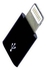 كابل محول Micro USB من قطعتين لهاتف أبل آيفون 5/5S/5C وآيبود/آيباد 4 ميني أسود/فضي