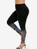 Plus Size High Waist Ethnic Print Skinny Leggings - 5x | Us 30-32