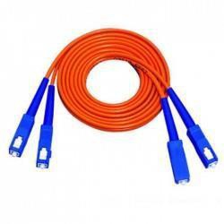 Dintek Fiber Optic Sc-Sc Duplex Patch Cord 3 Meter Cable (Orange)