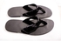 Black Leather Palm Slippers
