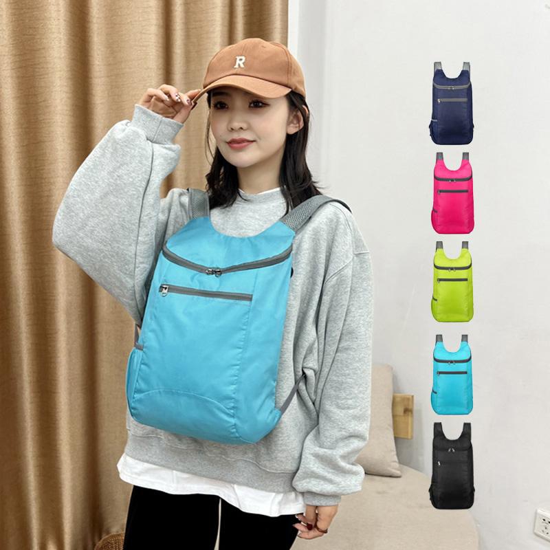 Folding Bag Waterproof Travel Bag Fitness Leisure Backpack (5 Colors)
