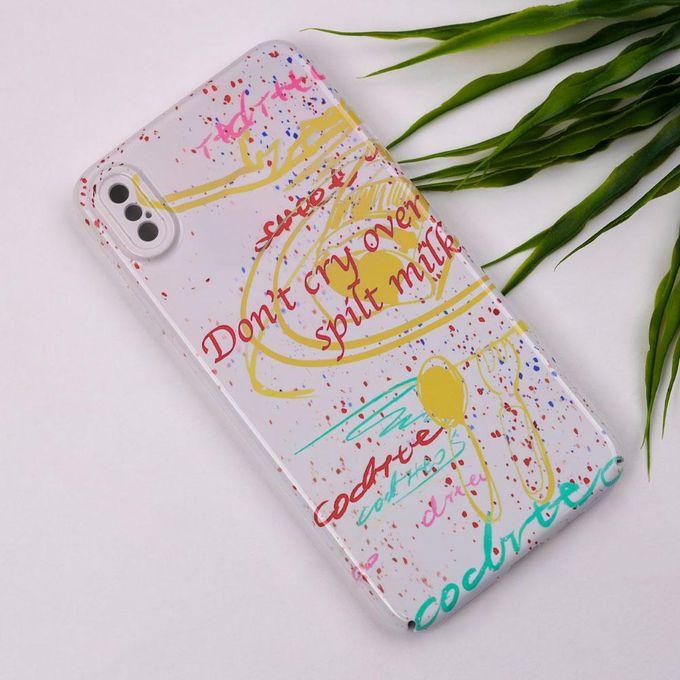 IPHONE XS MAX Cover - Reinforced Plastic Cover With Beautiful, Cute Trendy Prints