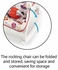 Portable Foldable Recliner Baby Bouncer Rocker Comfortable Position Adjustable