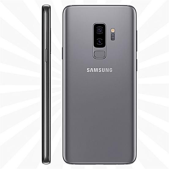 Samsung Galaxy S9+, 6.2", 64GB + 6GB, 12MP Camera (Dual SIM) -Titanium Grey +Free Glass Protector