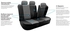FH Group Pu002Grayblack115 Universal Fit Full Set Faux Leather Gray Black Automotive Seat Covers Fits Most Cars, Suvs, And Trucks (Airbag Compatible And Split Bench Cover)