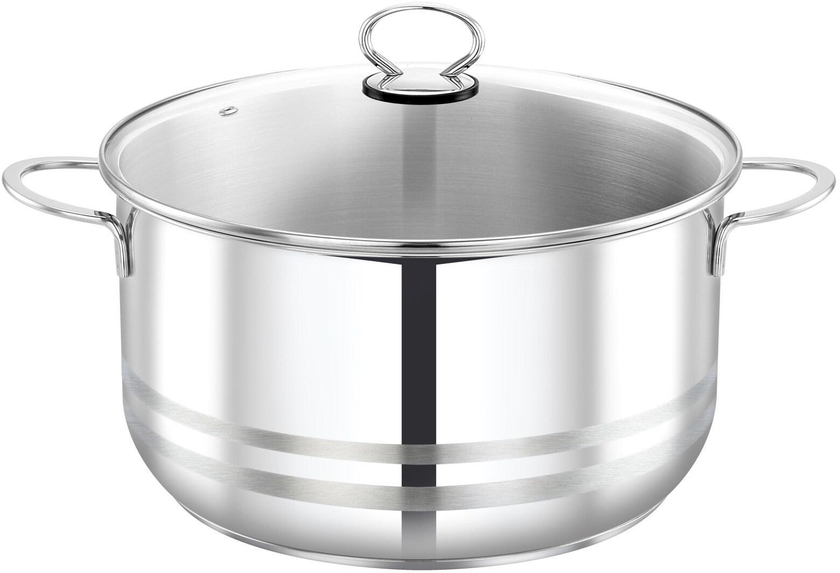 Prestige Infinity Stainless Steel Casserole With Lid Silver 30cm