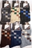 Fashion Men Classic Squares Pattern Socks 6 Pairs (One Size)