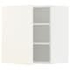 METOD خزانة حائط مع أرفف, أبيض/Lerhyttan صباغ أسود, ‎60x60 سم‏ - IKEA