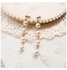 Women's Elegant Long Design Simple Pearl Drop Earrings