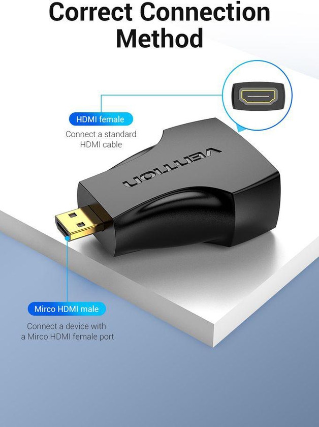 Vention Micro HDMI Male To HDMI Female Adapter(AITB0)