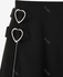 Plus Size Zippers Heart-ring Mini A Line Skirt - L | Us 12
