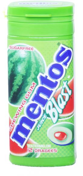 منتوس - علكة بنكهة البطيخ خالية من السكر ٢٤ غرام