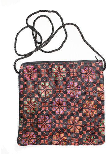 AM Trading Embroidered Cross Body Bag - Multicolor