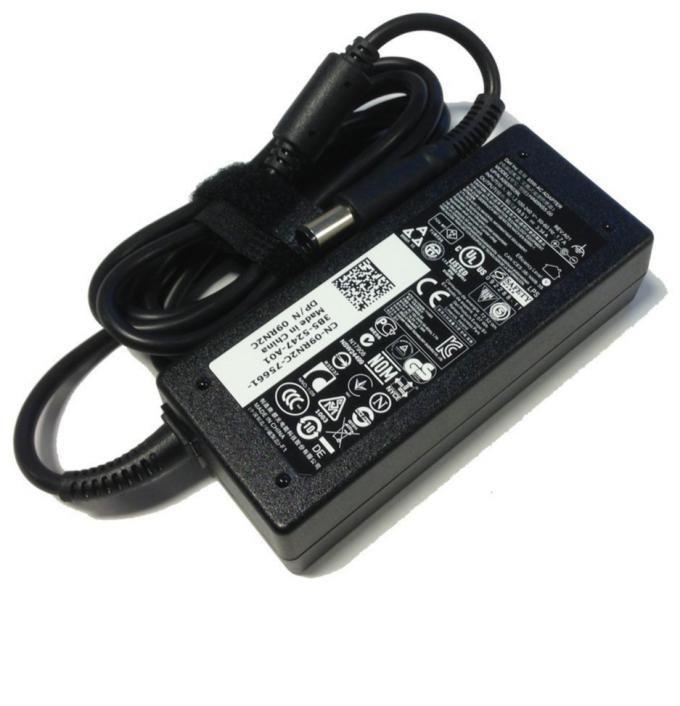 Dell Laptop Charger Adapter - 19.5V 3.34A - Black