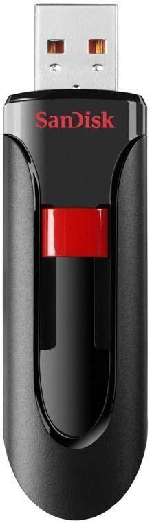 Sandisk Cruzer Glide USB Flash Drive - 64GB - Black & Red