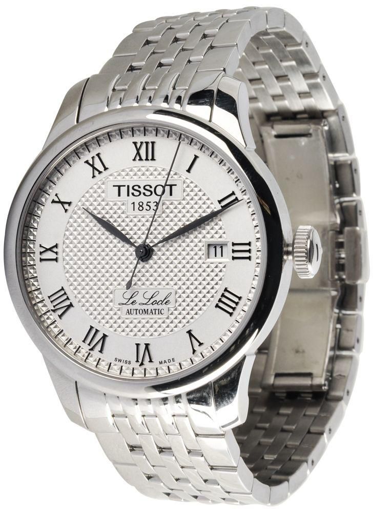Men's Tissot Le Locle Swiss Automatic Silver Textured Dial  T41148333
