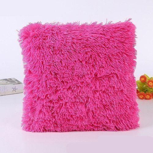 Generic Fluffy Pillow / Throw Pillow / Sofa Pillow / Seat Pillow 18'' x 18'' - Pink