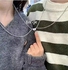 Fashion Heart Chain Couple Set Silver Necklace