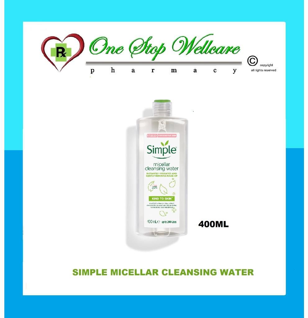Simple Micellar Cleansing Water 200ml / 400ml (Old/New)