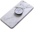 Marble mobile phone cover with pop socket For iphone 6 Plus/6s Plus - White