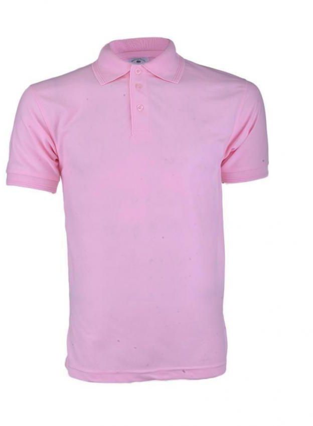 Short Sleeve Plain Polo - Pink