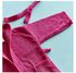 Essential Textured Hooded Bathrobe Pink M