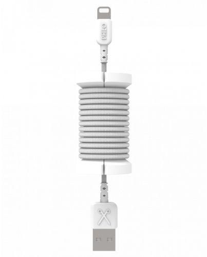 Philo Spool Cable - Lightning MFI Cable and Spool for Apple Device - White