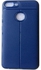 For Infinix Hot 6 PRO (X608) Flexible Protection Smart Back Case - BLUE
