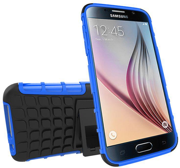 Protective Case Cover With Kickstand For Samsung Galaxy S7 Blue/Black