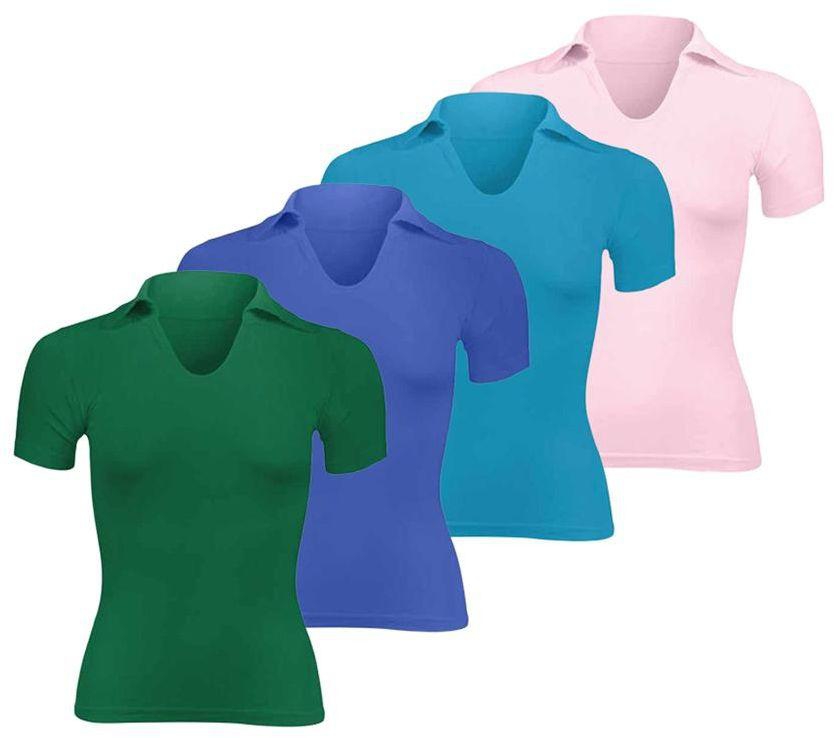 Silvy Set Of 4 T-Shirts For Women - Multicolor, 2 X-Large