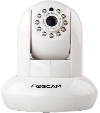 Foscam FI9831PW Plug and Play Pan/Tilt 1.3MP Wireless IP Camera White