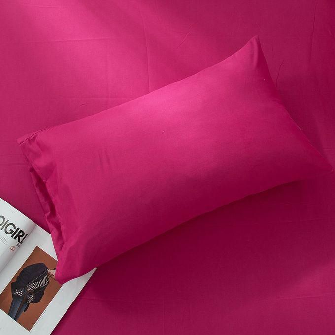 Infinity Standard Cotton Pillow Caes - 50x70cm - Fuschia - (Pack Of 2)