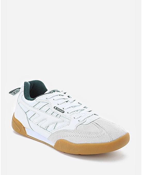 Hi-tec Leather Sneakers - White & Light Grey