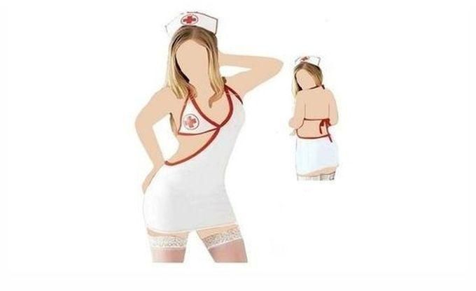 Cotton Lingerie nurse Costume For Women