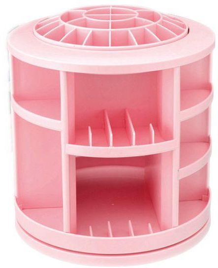 360° Rotating Cosmetics Storage Case,SQ-1079,Pink