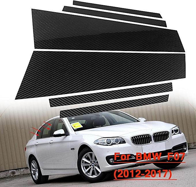 Generic Carbon Fiber Car Window B-pillars Molding Trim Car Styling Stickers For BMW 3 5 Series E90 F30 F10 E60 E70 E46 F07 Accessories [F07(12-17)]